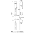 GC-BS001 barrera metálica sellos para camiones y contenedores